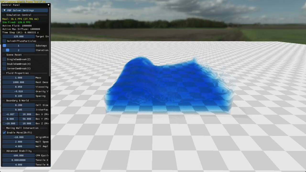PBF Fluid Simulation