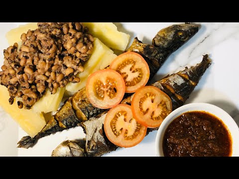 HOW TO MAKE A DELICIOUS |CASSAVA, FRIED FISH AND BEANS |