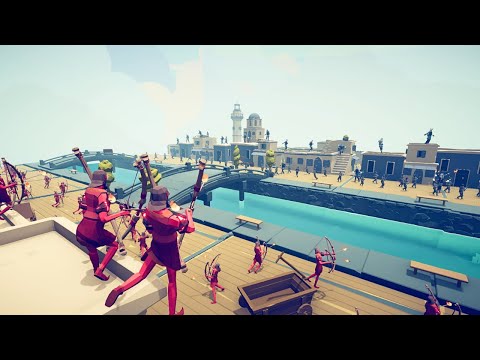 300x FROST QUEEN CITY DEFENSE VS 300x FIRE ARCHERS ATTACK - Totally Accurate Battle Simulator