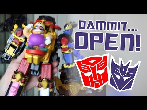 Dammit, Open: Wario Body Goals! Transformers, Power Rangers & Gundam Surprise Toys Unboxing!