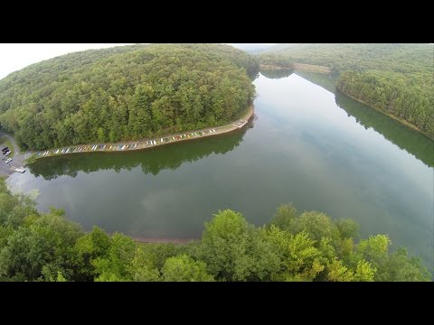 Drone Flight Over Tuscarora State Park Lake, Barnesville, 8-30-2015