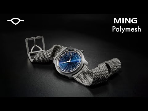 The world's first 3D-printed titanium bracelet-strap hybrid, the MING Polymesh
