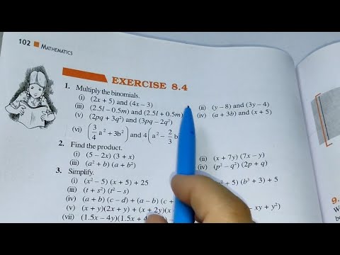 Ex-8.4 Chapter-8 Algebraic Expression || Class 8th Maths New Edition