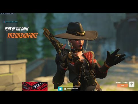 POTG! 24K DMG! SUREFOUR INSANE ASHE GAMEPLAY OVERWATCH 2 SEASON 1