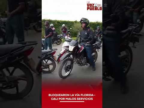🚨 BLOQUEARON LA VÍA FLORIDA–CALI POR MALOS SERVICIOS