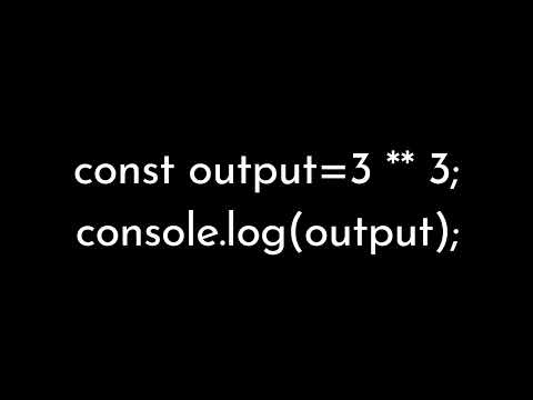 Javascript Exponentiation Operator Javascript Quiz 1