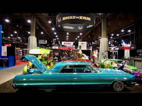 Counts Kustoms Divco, 1964 Impala lowrider, 1966 Corvair lowrider & more at SEMA.