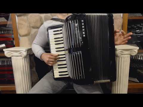 3298 - Black Hohner Basso Bass Accordion 34 $999