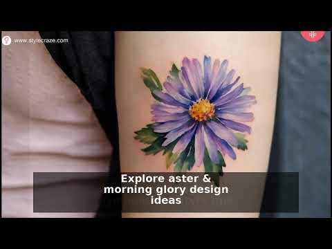 September Birth Flower Tattoo