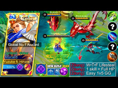 WTF DAMAGE! | Best Alucard 1 Hit Build & Emblem for Auto Win Solo Rank | Top Global Alucard Tutorial