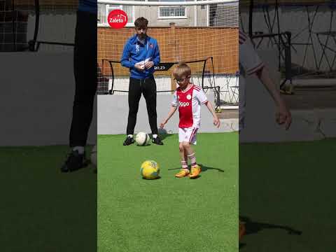 Excellent coaching to teach new skill to 5 year old player #footballskills #soccercoaching