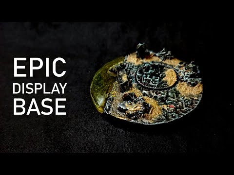 Epic display base for D&D, Mordheim, Warhammer, Frostgrave or Other Fantasy Miniatures