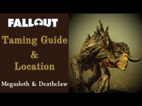Taming A Pet Megasloth Or Deathclaw Guide & Location -Fallout76