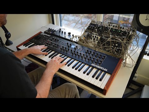 Ambient jam with the Sequential Prophet Rev2, Eurorack, Sloër, and Soma Cosmos