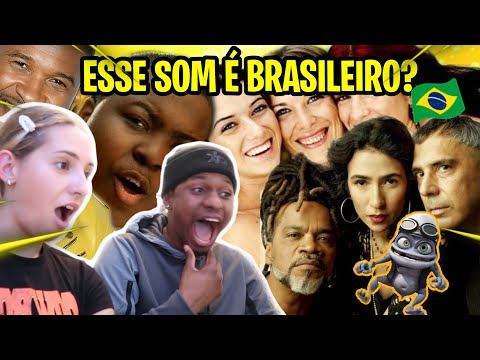 Gringa Reage a "10 Músicas Que Marcaram Sua Infância E Vc Vai Lembrar" 🎧😱🇧🇷