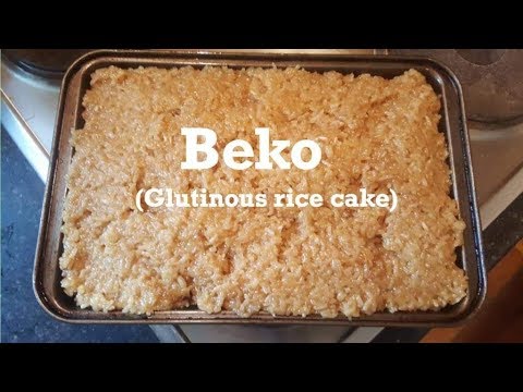 How to make Beko (glutinous rice cake)| Elen's Cooking&Blog
