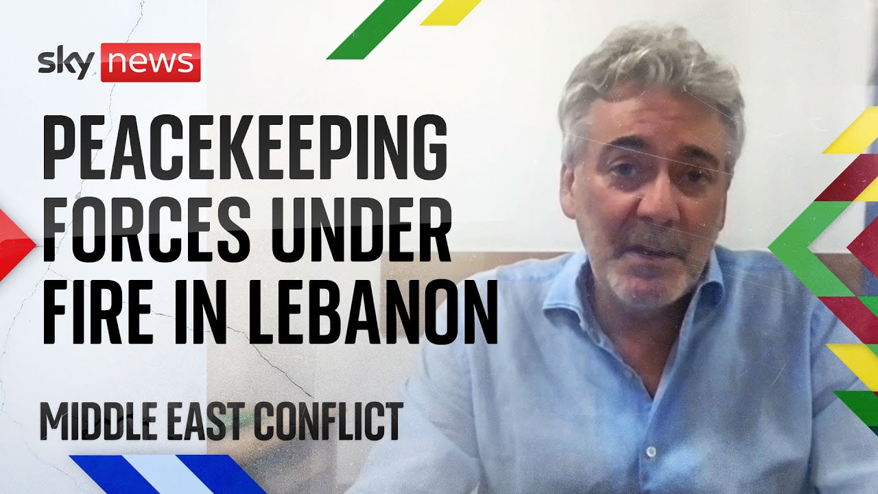 "Are you saying this is a war crime?" UNIFIL spokesperson Andrea Tenenti speaks to Sky's Mark Austin