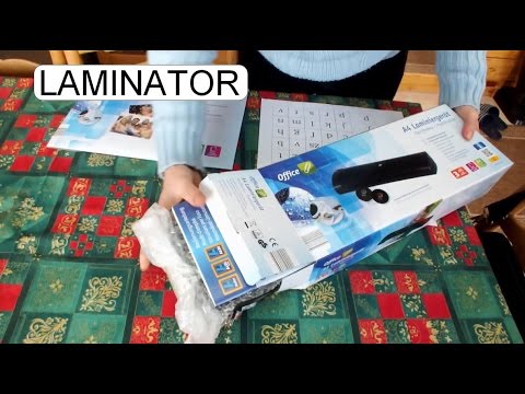 UNBOXING AND FIRST START A4 LAMINATOR PLASTIFICATEUR LAMINALO ALDI