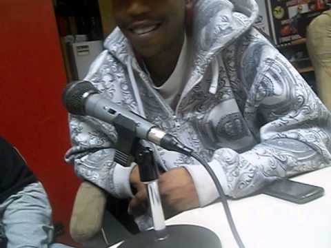at the radio station