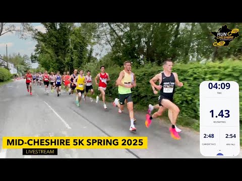 Mid-Cheshire 5k Spring 25 - LIVESTREAM - SUPER-FAST 5K