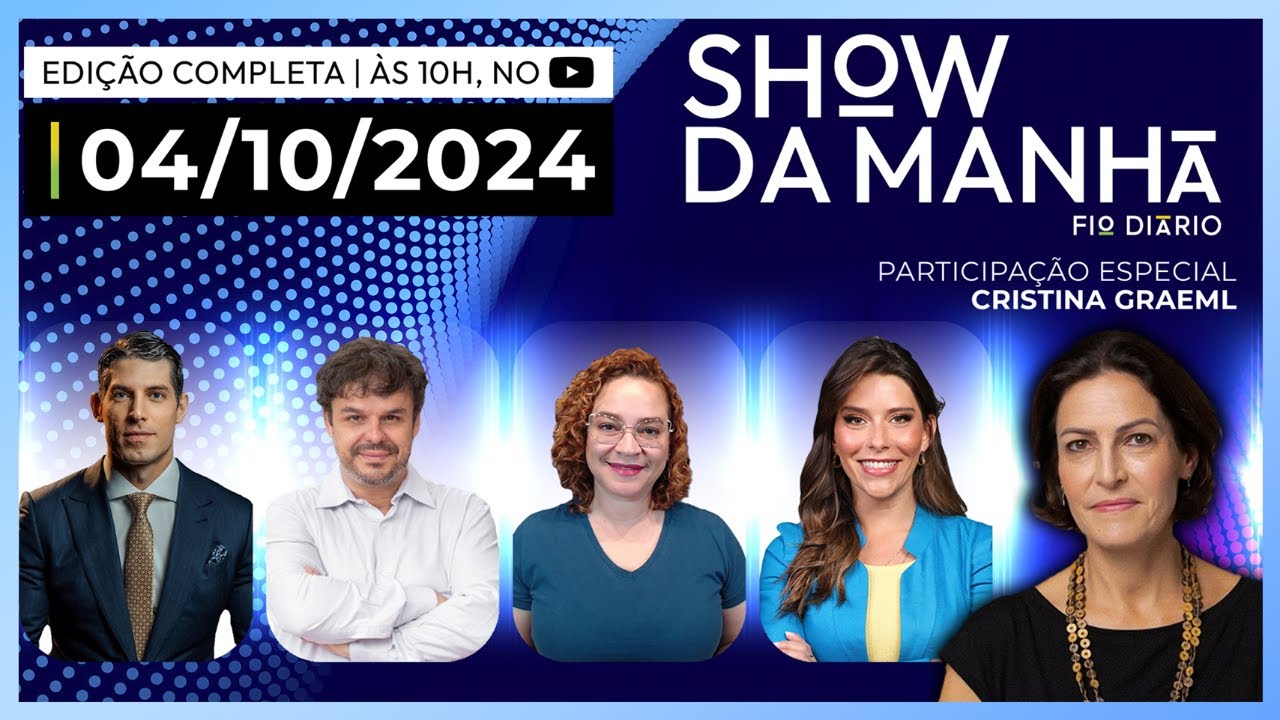 SHOW DA MANHÃ - MARCO ANTÔNIO COSTA, ADRILLES, PAULA MARISA, JÚLIA LUCY E CRISTINA GRAEML - 04/10/24