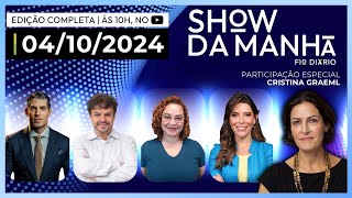 SHOW DA MANHÃ - MARCO ANTÔNIO COSTA, ADRILLES, PAULA MARISA, JÚLIA LUCY E CRISTINA GRAEML - 04/10/24