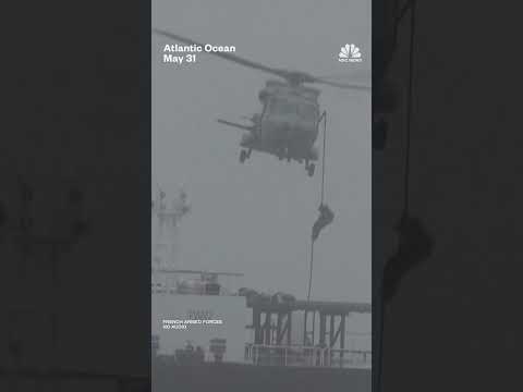 French troops board sanctioned Russian tanker