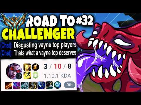 Everyone Hates Vayne Top? JUST COUNTER HER WITH CHO'GATH | Road to Challenger Series #32 | Season 14