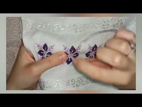 Etamin havlu motif yapımı 🌼