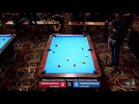 Robbins/Kinney vs Boldman/Smyser - Platinum Scotch Doubles - 2023 Western BCA 8 Ball Championship