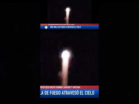 Un bólido atravesó el cielo en Rosario Lo vieron desde Arroyo Seco hasta Chañar Ladeado y Arteaga