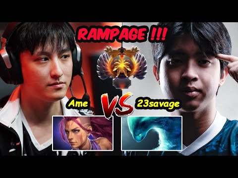 23savage vs Ame | THAI CHINA Carry Battle RAMPAGE !!