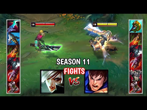 RIVEN vs GAREN S11 FULL BUILD FIGHTS & Best Pentakills!