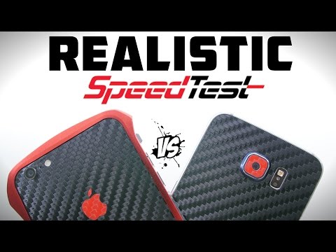 Galaxy S6 vs iPhone 6 Plus - Realistic Speed Test