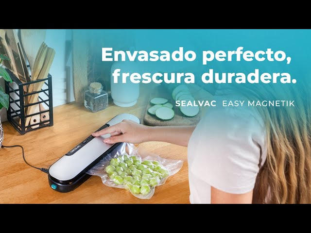 Vakuumierer Cecotec SealVac Easy Magnetik 90W 30cm ABS Schwarz Edelstahl video