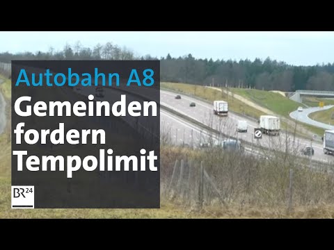 Schwäbische Gemeinden an der A8 fordern Geschwindigkeitsbegrenzung | Abendschau | BR24
