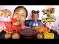 LAYLA S NEW FRIEND FLAMING HOT VS CHEETOS FRIED KING CRAB LEGS SEAFOOD MUKBANG 먹방 QUEEN BEAST