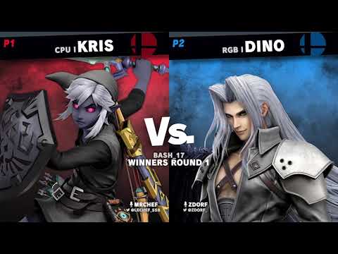BASH_17 SSBU - RGB | Dino (Sephiroth) Vs CPU | Kris (Link) - WR1