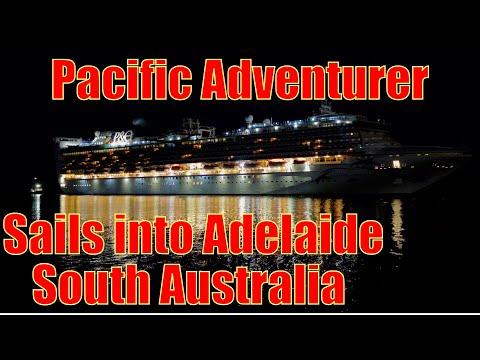 Thumbnail for Last time sailing as P&O Cruises Pacific Adventurer into Outer Harbor Adelaide