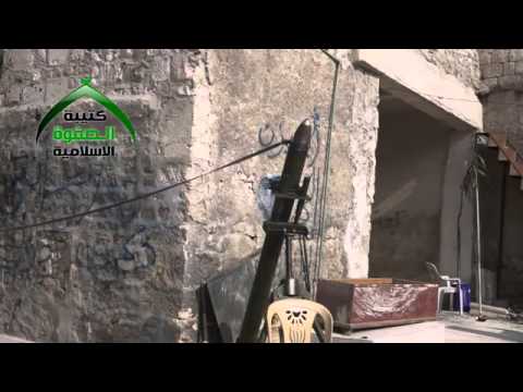 استهداف حاجز الكيالي التابع لقوات النظام من قبل كتيبة الصفوة الإسلامية في السبع بحرات في محافظة حلب