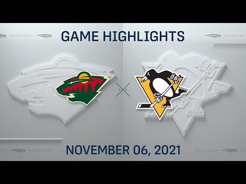 NHL Highlights | Wild vs. Penguins - Nov. 6, 2021