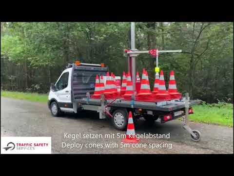 X-Cone - Deploying traffic cones at 5m cone spacing