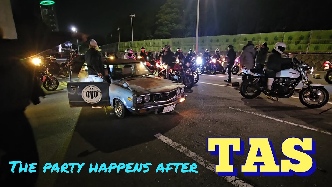 madmike mobbing the streets of japan during TAS マッドマイクがストリートを駆け巡る badass RX3 wagon 13B NA オートサロンとその後