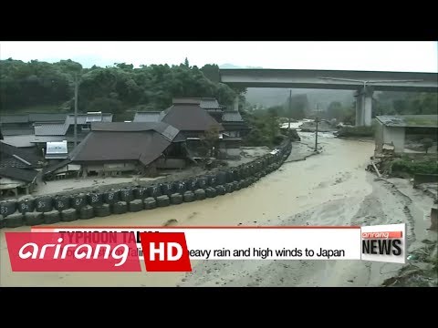 Tropical storm Talim hits Japan