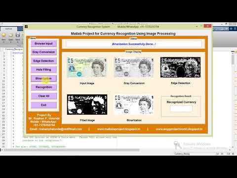 Matlab Code For Currency Recognition Using Image Processing Full Source Code