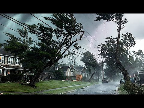 Argentina chaos today..!! A powerful storm devastates La Pampa