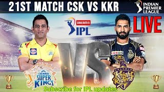 Live IPL 2020 || KKR Vs CSK Live Match || DD Sports Live || Chennai super kings Vs Kolkata