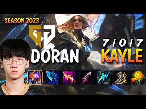 GEN Doran KAYLE vs JAYCE Top - Patch 13.12 KR Ranked