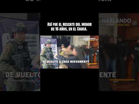 Rescatan a menor secuestrado en el Cauca