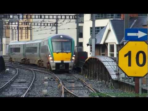 Irish Rail DMU 22225 arriving at Connolly Station, Dublin